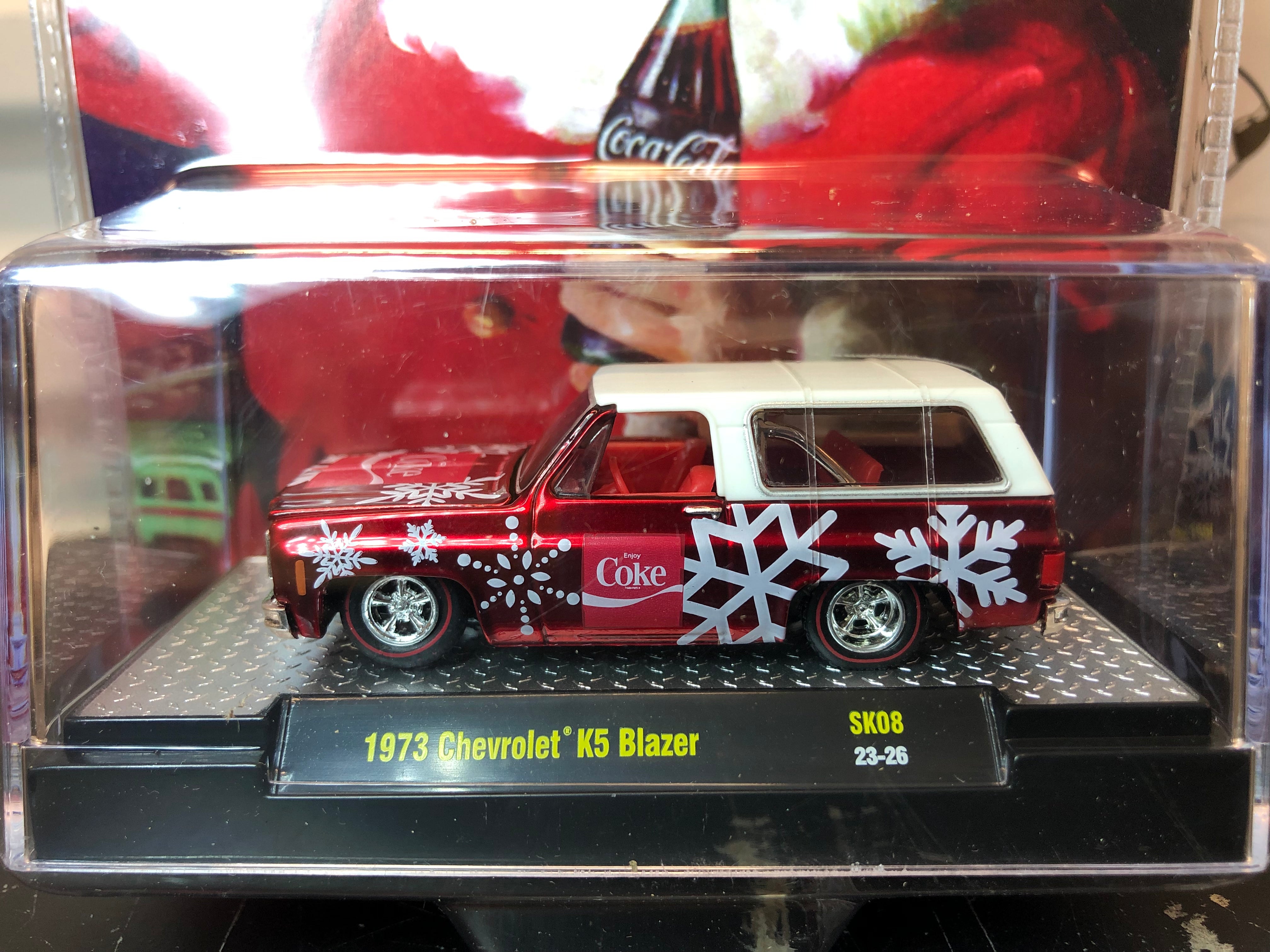 m2 machines 1/64 Coca Cola Christmas 2023 1973 Chevy K5 Blazer