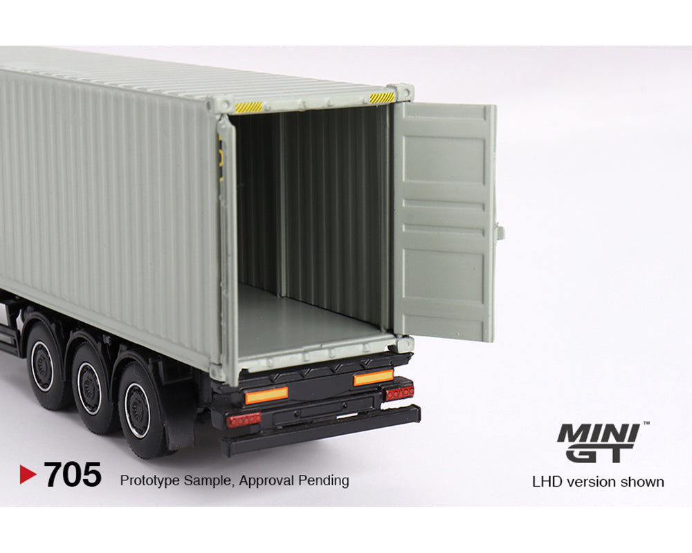 Mini GT 1:64 Mercedes-Benz Actros with 40 Ft Dry Container – UPS Europe