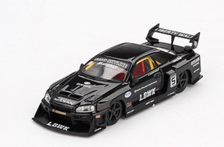 Mini GT 1:64 Nissan LB-ER34 Super Silhouette SKYLINE – Black
Preorder ETA April 2025