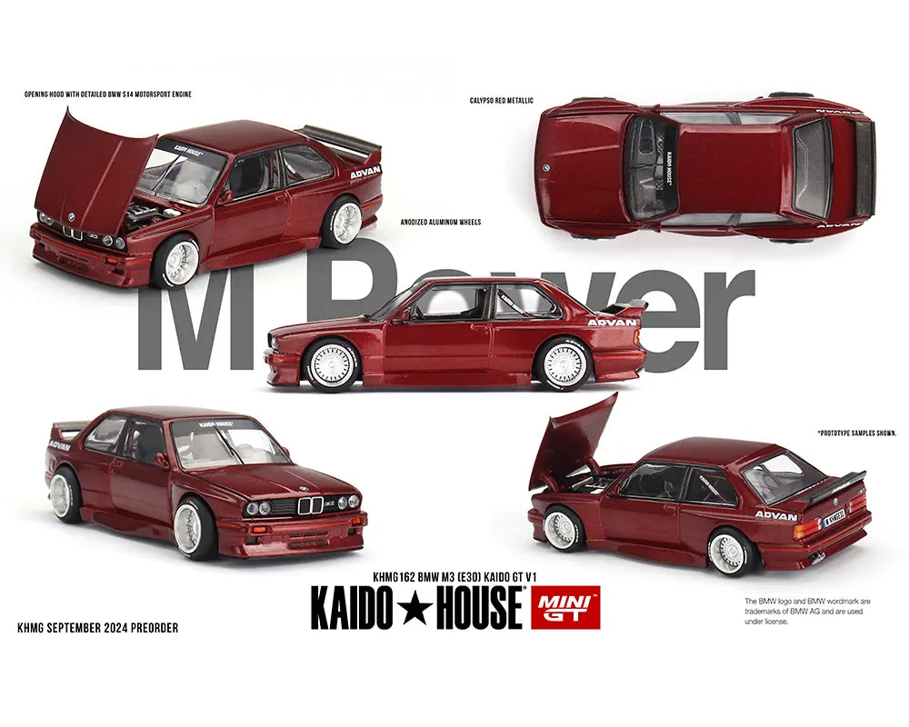 Kaido House x Mini GT 1:64 BMW M3 (E30) Kaido GT V1 – M Red