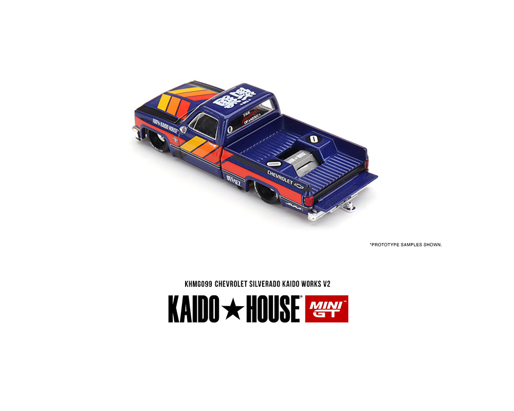 Preorder) Kaido House x Mini GT 1:64 Chevrolet Silverado KAIDO WORKS V2