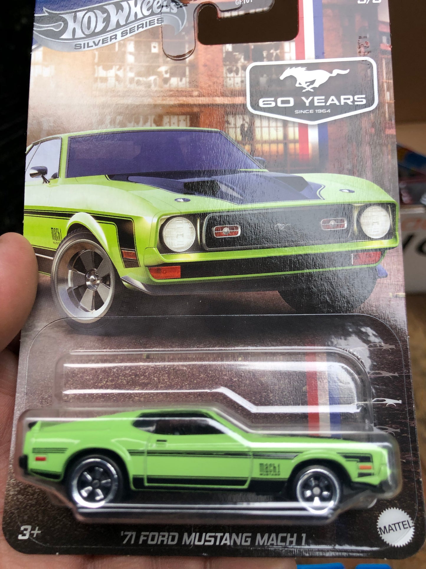 2024 Hot Wheels FordMustang 60 Years Silver Series Rtr Spec5 Boss 302 Mach 1 Set