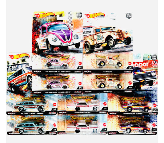 Hot Wheels Premium Drag Strip Demons Car Culture 1:64 Diecast Set Of 10  2023