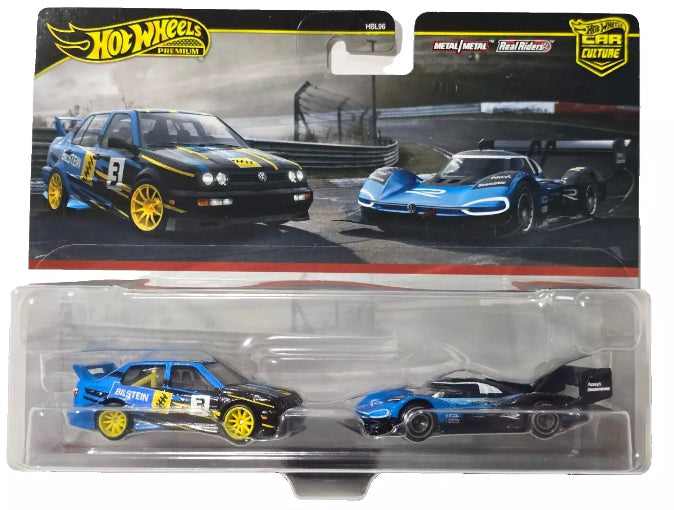 Hot Wheels Premium 2 Pack VOLKSWAGEN JETTA MK3 / VOLKSWAGEN ID R 2024 1/64 diescast