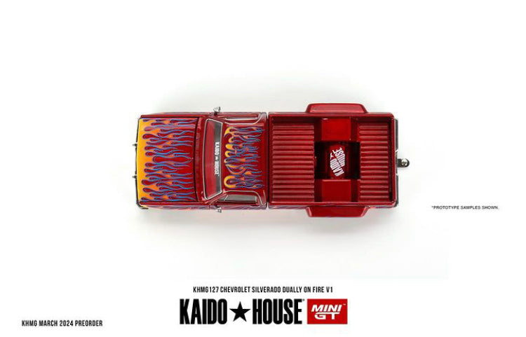 Kaido house Chevrolet Silverado dually on fire V1 KHMG127