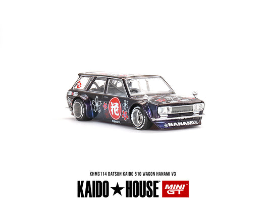 kaidohouse x mini gt 164 datsun kaido 510 wagon hanami v3 magic-purple