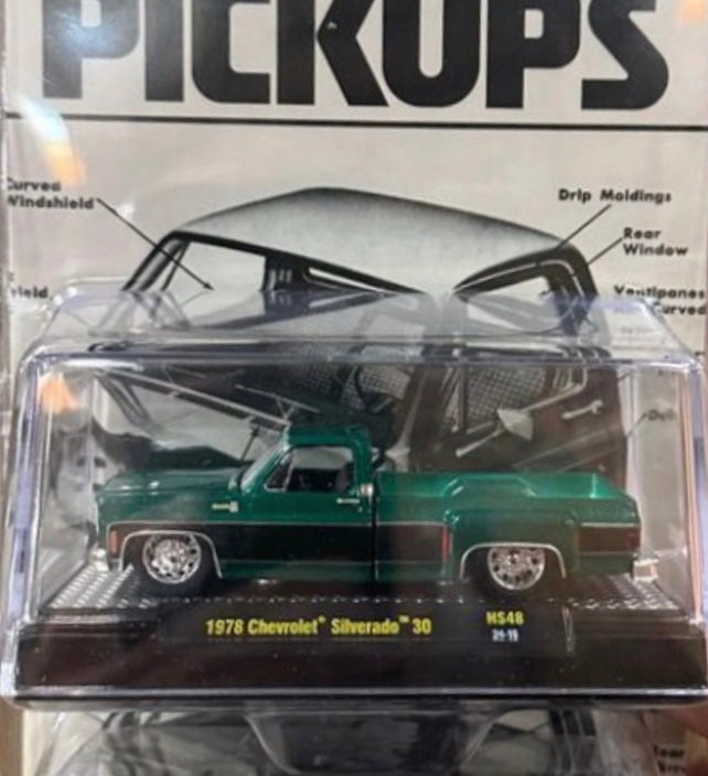 M2 Machines 1:64 1978 Chevrolet Silverado 30 – Green – Hobby Exclusive