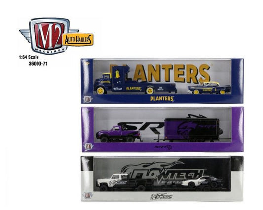 M2 Machines 1:64 Auto-Haulers Release 71 Assortment set of 3