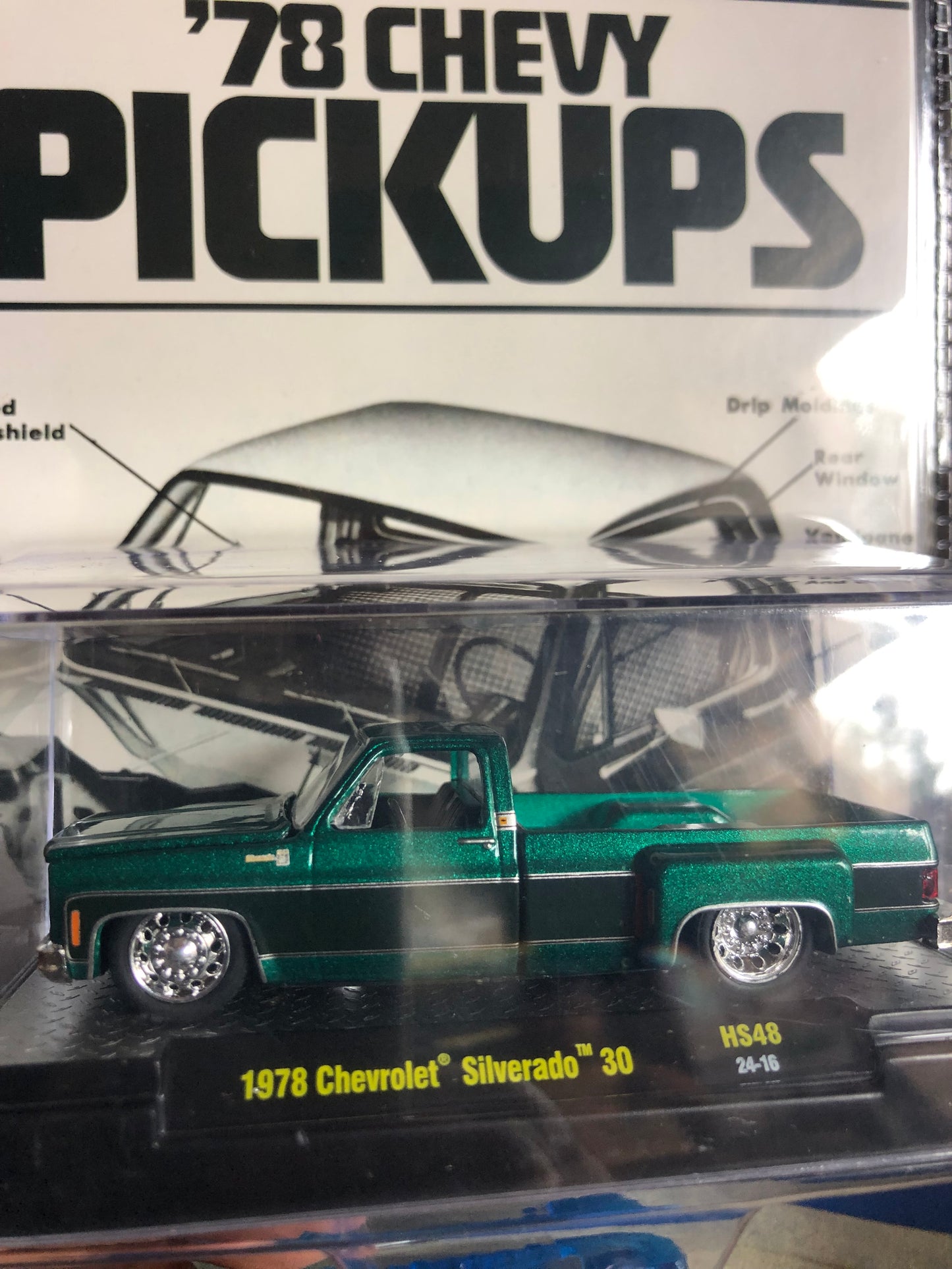 M2 Machines 1:64 1978 Chevrolet Silverado 30 – Green – Hobby Exclusive