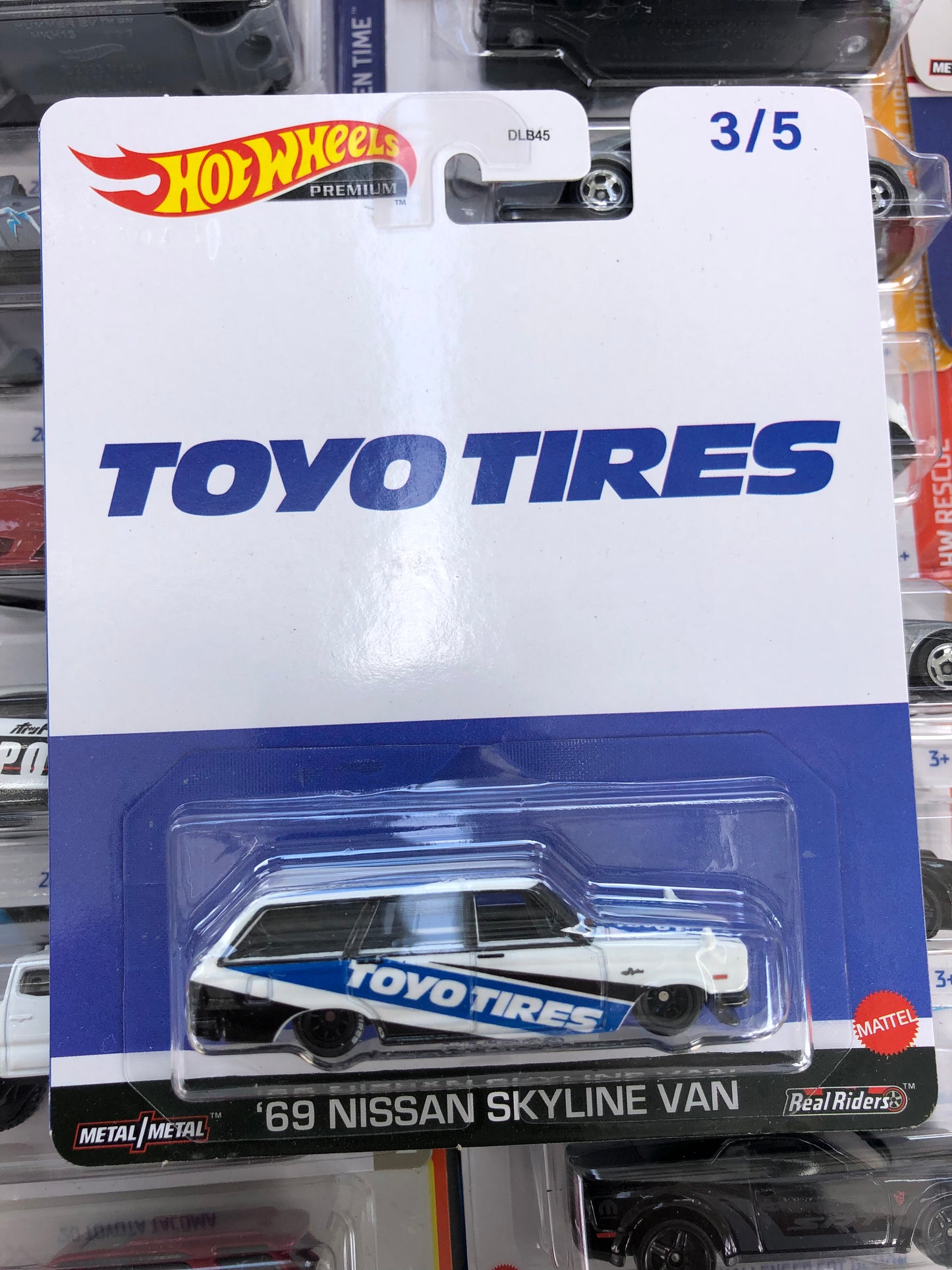 HOT WHEELS PREMIUM - 2023 POP CULTURE #3 1969 NISSAN SKYLINE VAN TOYO TIRES 1:64