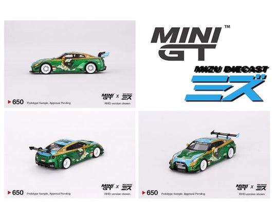 Mini GT 1:64 LB-Silhouette WORKS GT NISSAN 35GT-RR Ver.2 “RORO” MINI GT x MIZU Diecast