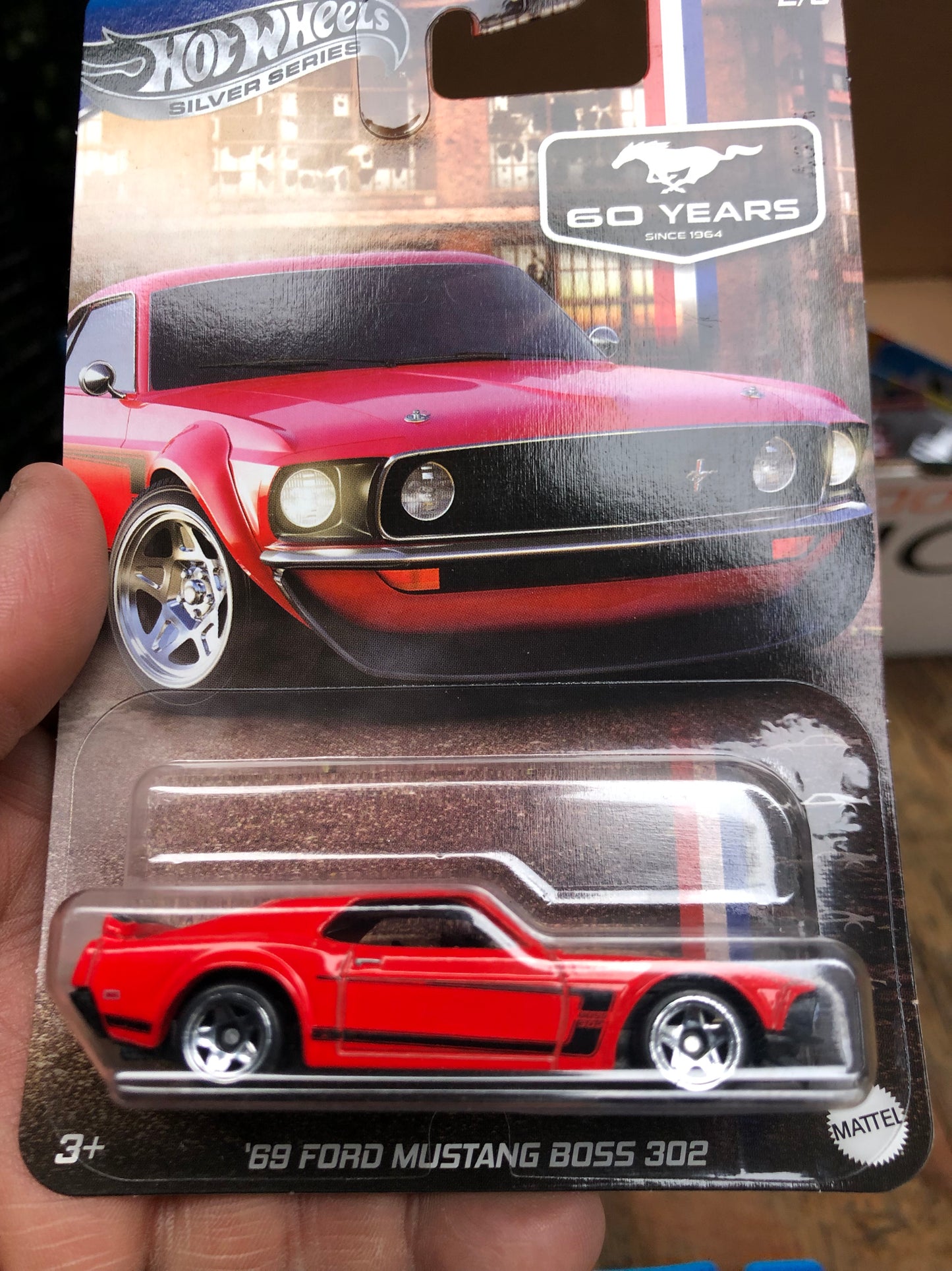 2024 Hot Wheels FordMustang 60 Years Silver Series Rtr Spec5 Boss 302 Mach 1 Set