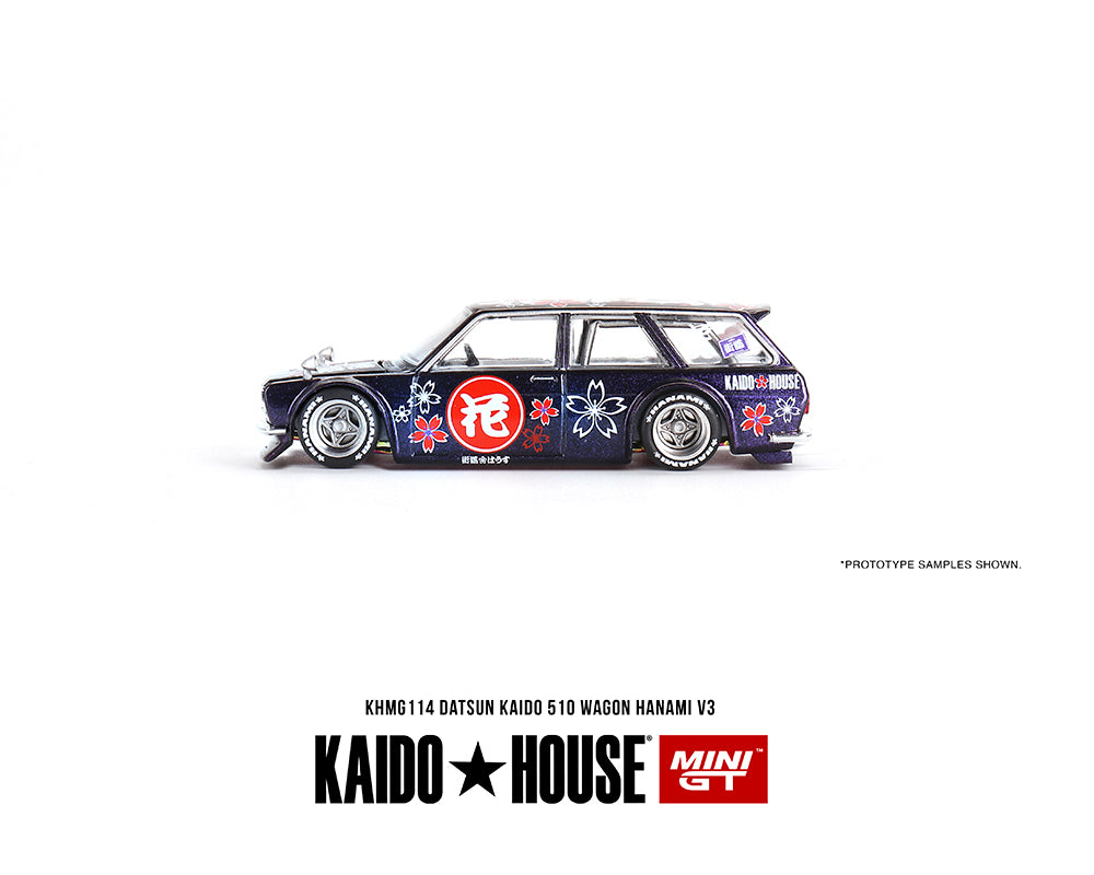 kaidohouse x mini gt 164 datsun kaido 510 wagon hanami v3 magic-purple