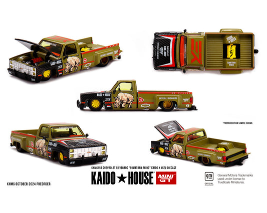 Kaido House x Mini GT x Mizu Diecast 1:64 Chevrolet Silverado “Sumatran Rhino” preorder