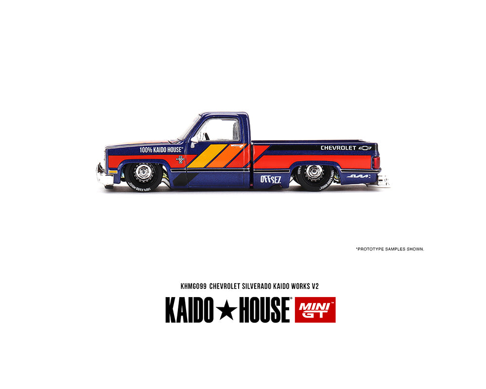 Preorder) Kaido House x Mini GT 1:64 Chevrolet Silverado KAIDO WORKS V2