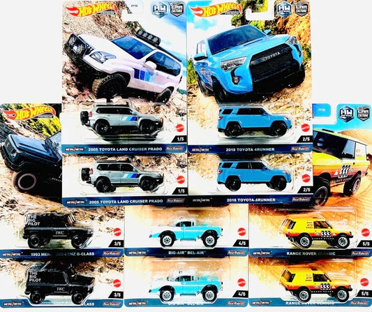 HOT WHEELS 1:64 CAR CULTURE 2023 FPY86-959F HW OFF ROAD Sealed Case of 10