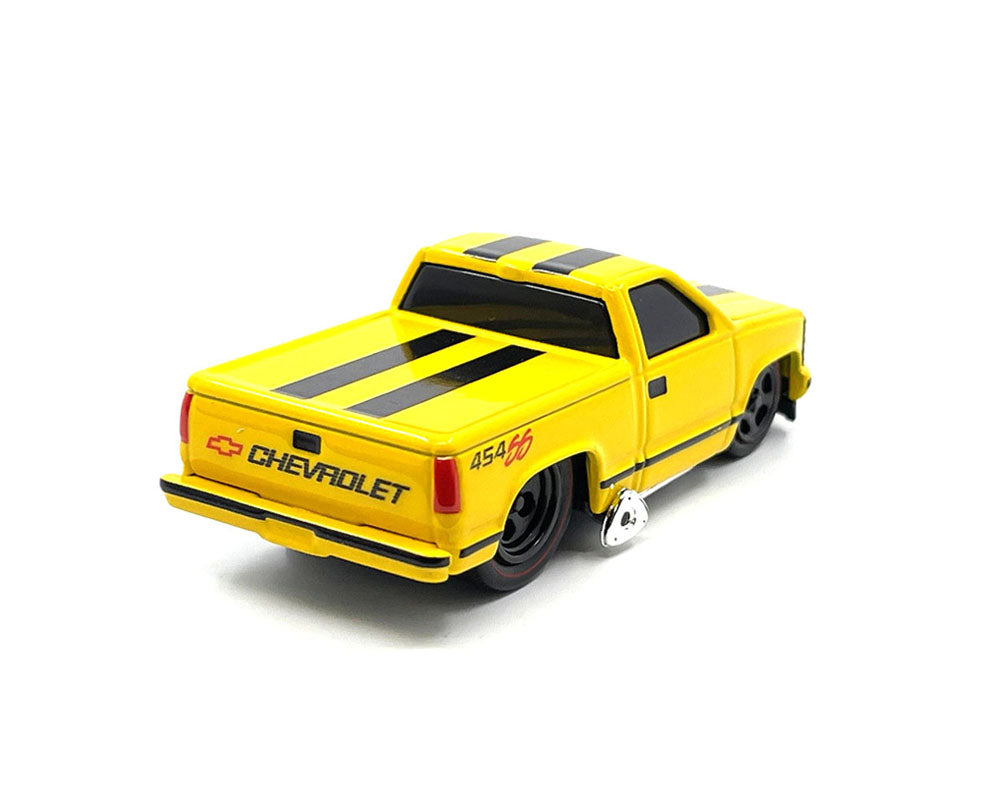 Muscle Machines 1:64 1993 Chevrolet 454 SS Pickup Truck Limited Edition – Yellow with Black Stripes – ETA abril 2024