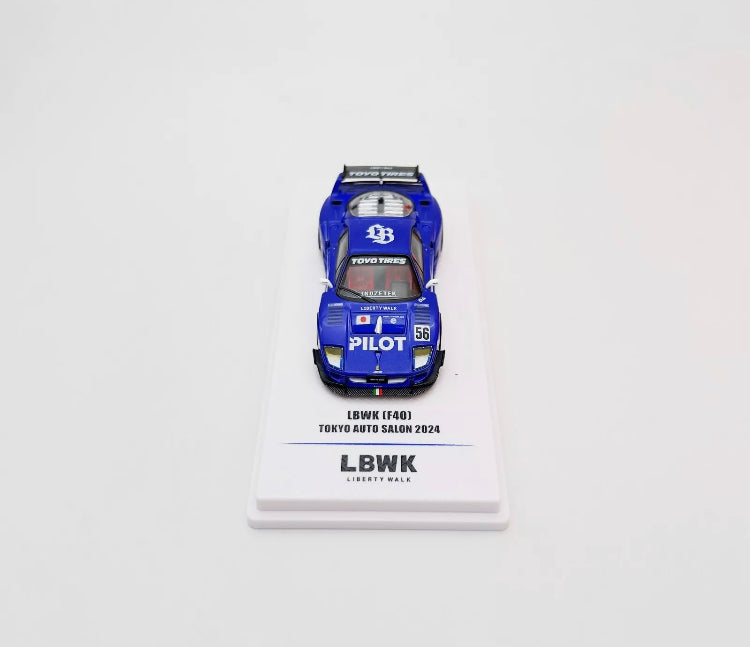 INNO64 1:64 LBWK F40 Tokyo Auto Salon 2024 (Blue)