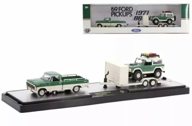 AUTO HAULERS 1969 Ford F-100 Ranger Truck & 1971 FordBronco M2 machines 2024