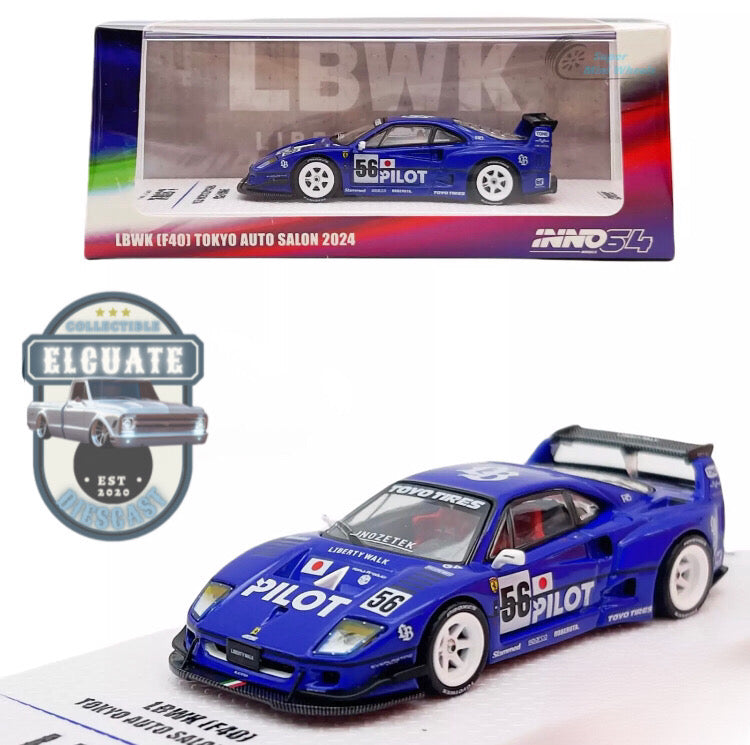 INNO64 1:64 LBWK F40 Tokyo Auto Salon 2024 (Blue)