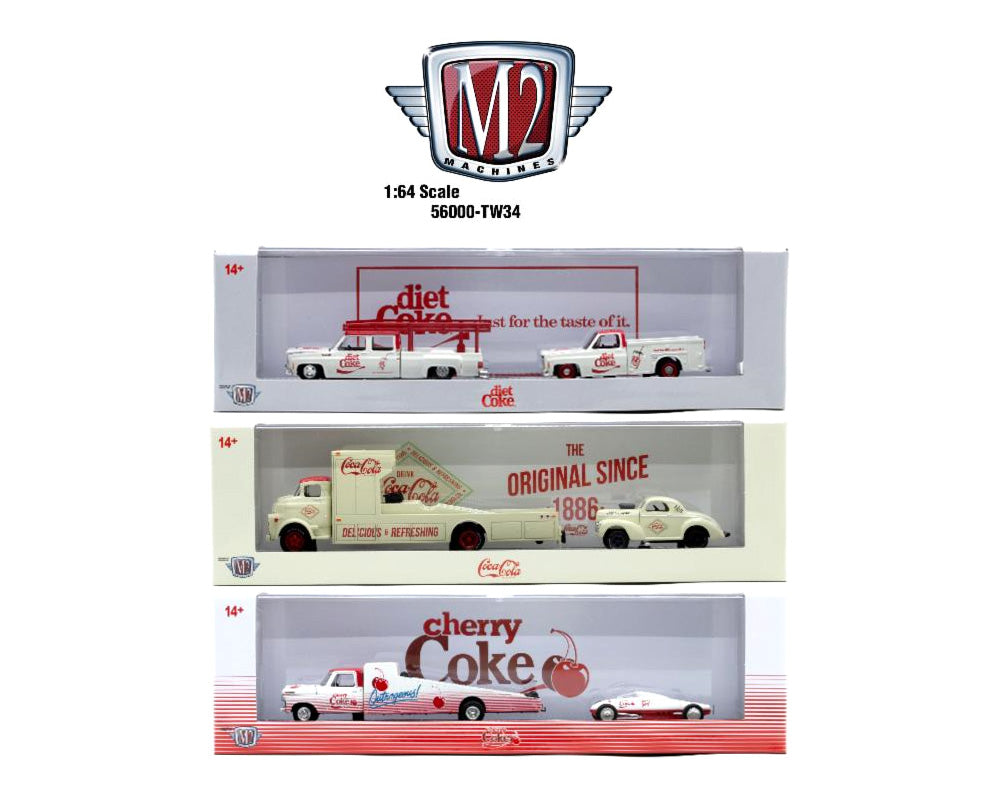 M2 Machines 1:64 Auto-Haulers Coca-Cola Release TW34 Assortment