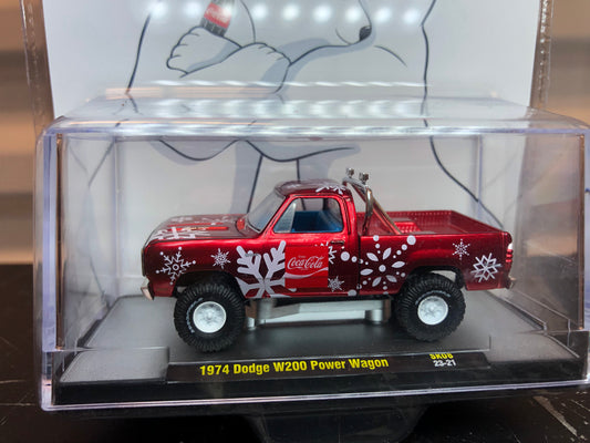 M2 Machines 1974 Dodge W200 Power Wagon• 2023 Christmas Coca-Cola SK08 23-21