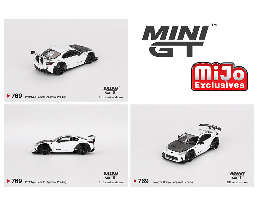 Mini GT 1:64 Toyota GR86 LB★Nation – White- MiJo Exclusives