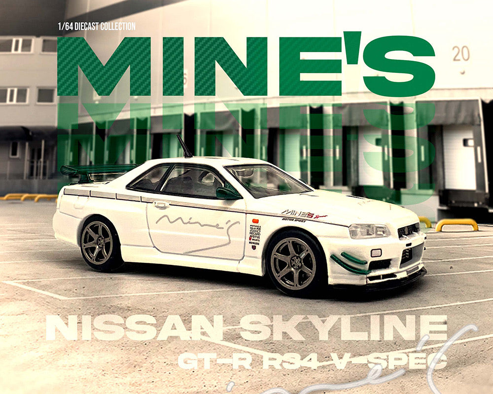 INNO64 1:64 NISSAN SKYLINE GT- R (R34) V-SPEC Tuned by MINE'S