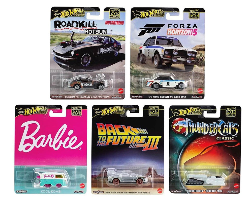 Preorder) Hot Wheels 1:64 Pop Culture A Case 2024 Assortment set of 5