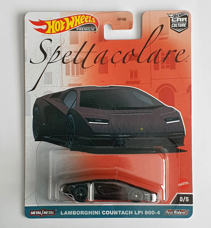 Hot Wheels  Car Culture Spettacolare Lamborghini Countach LPI800-4 Chase Car