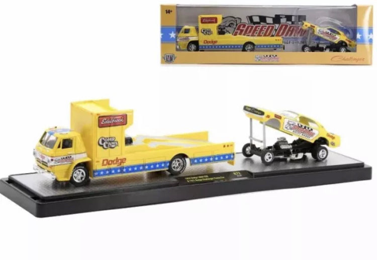 M2 machines Haulers 1966 Dodge L600 COE & 1971 Dodge Challenger Funny Car