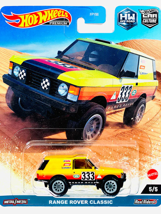 HOT WHEELS 2023 CAR CULTURE OFF-ROAD CASE F RANGE ROVER CLASSIC